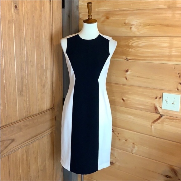 W by Worth off white and black colorblock sleeveless dress Size 0 - Picture 12 of 12